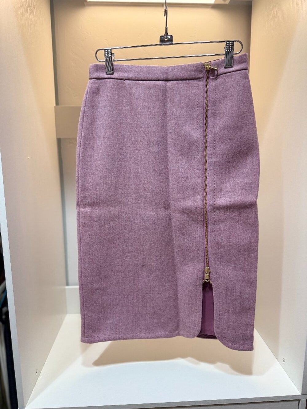 J.Crew Wool Pencil Skirt | Heather Lavender Mauve | 00